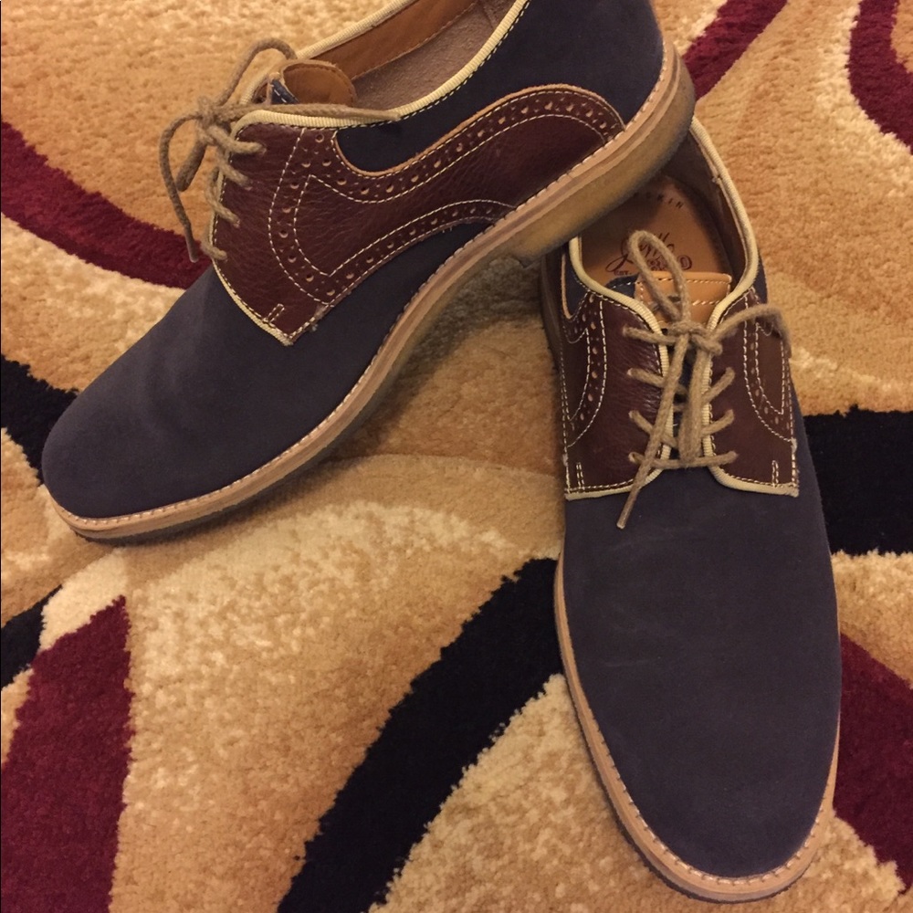 Johnston & Murphy Blue suede shoes